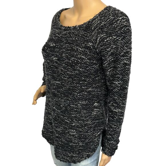 2/$15 Jessica Simpson Wool Blend Kitten Sweater Black Gray Metallic Size XS - Picture 4 of 13